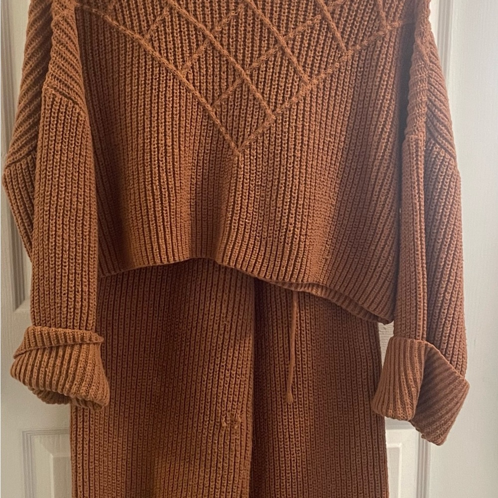 Cozy Brown Knit Sweater